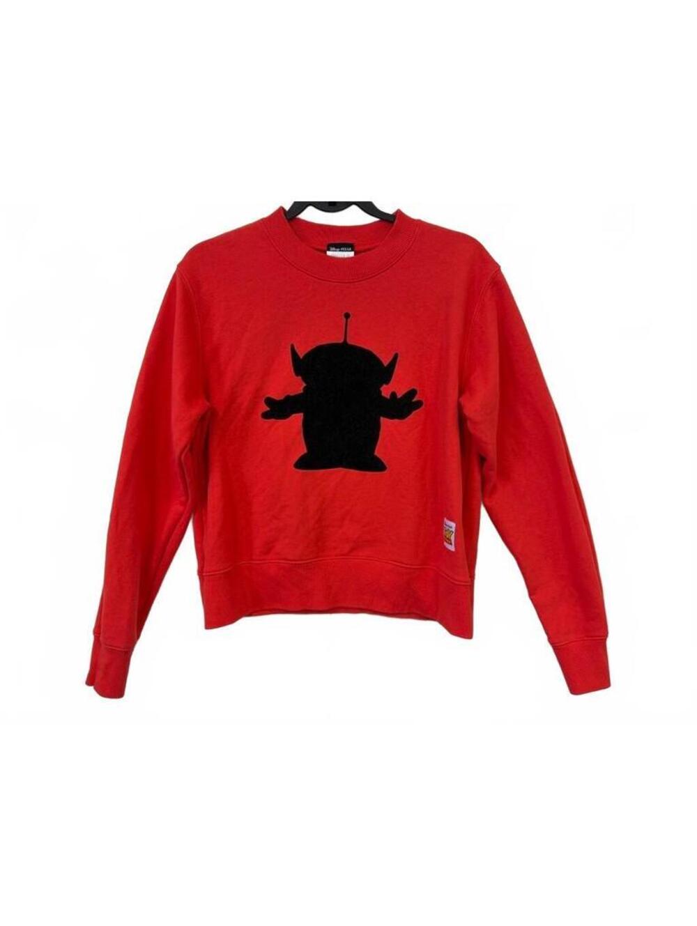 Disney Pixar Toy Story Alien Forever 21 Women’s Large Red Crewneck Sweatshirt